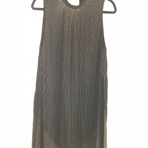 Free People Art Deco style beaded tunic dress